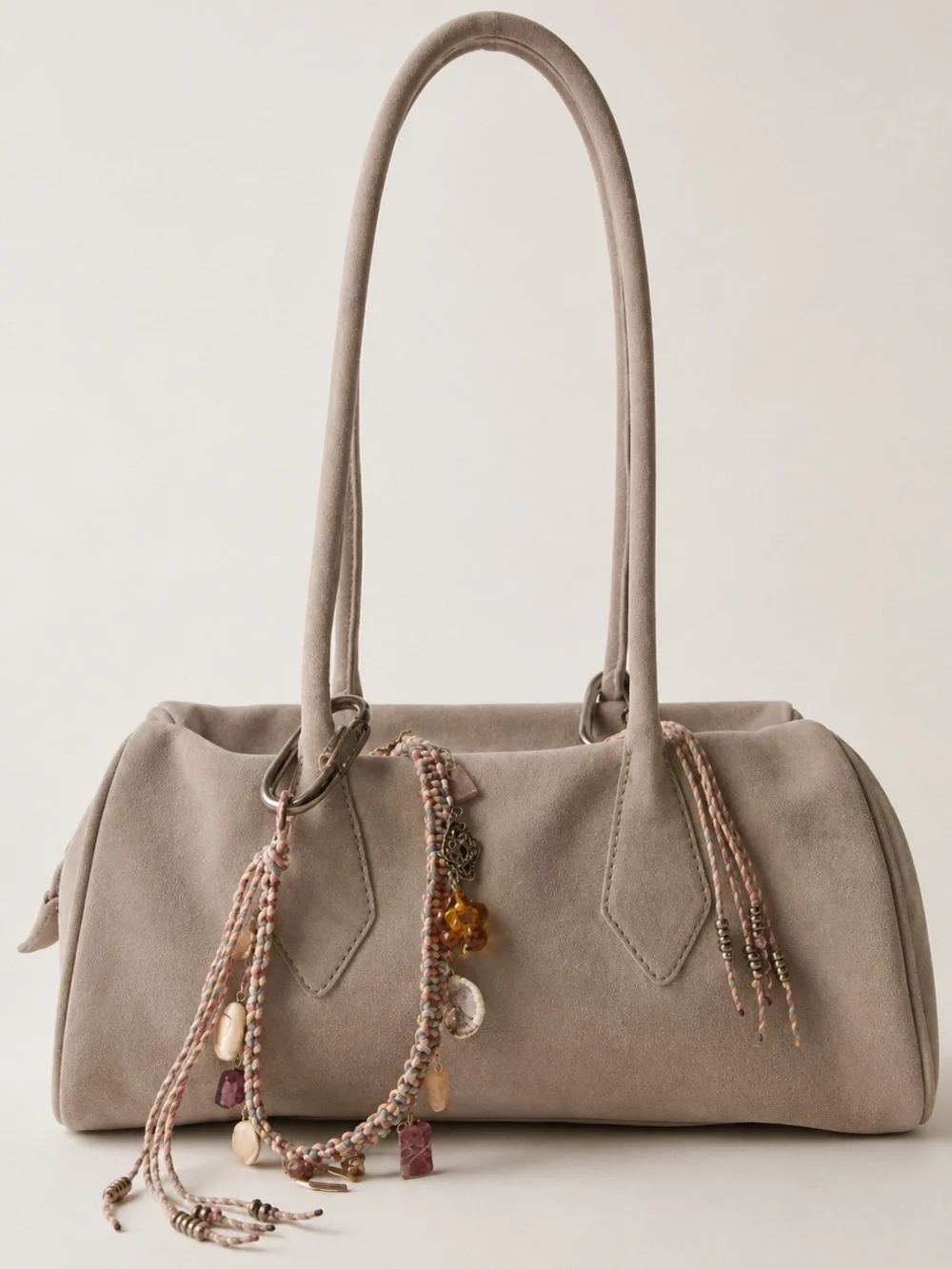 NEW! Free People Taupe Sierra Suede Shoulder bag